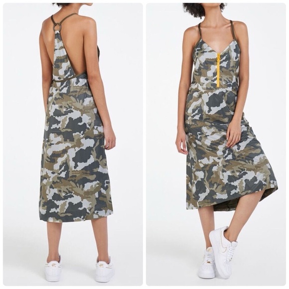Nike NSW Camo Razorback Dress‎ Size S - Picture 1 of 9